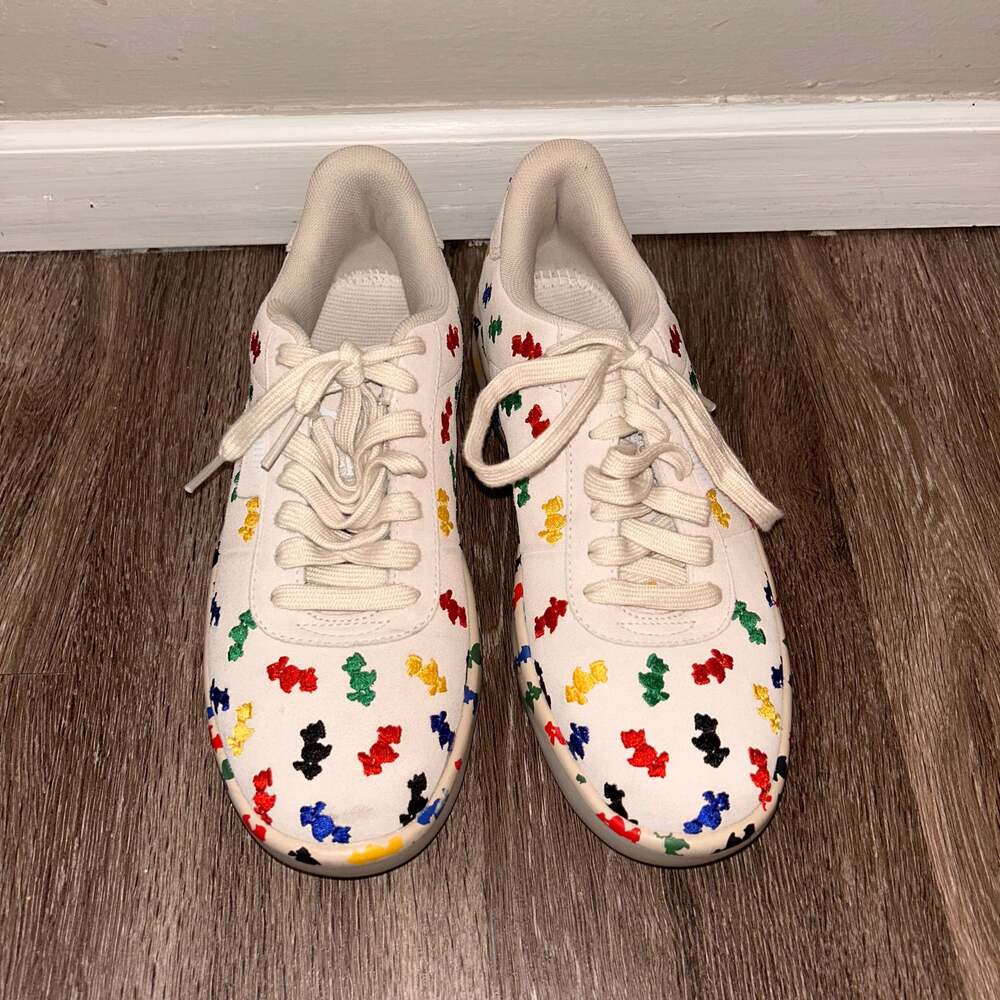 Puma California X Fashion Geek Colorful Duck Sneakers. *TINY flaw in last photo